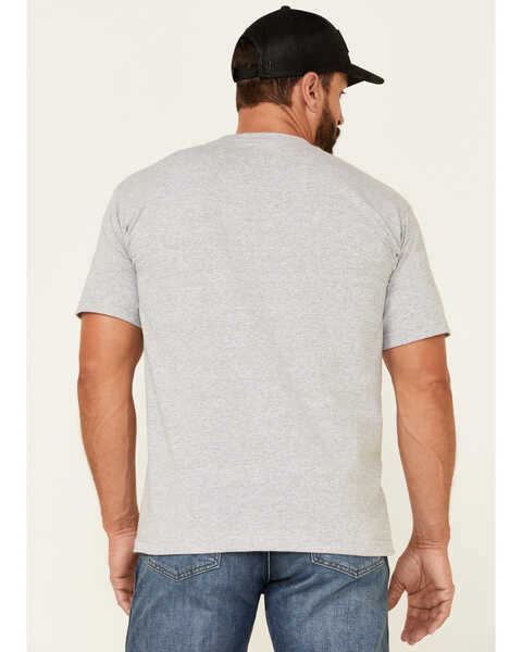 Image #4 - Jack Daniels' Men's Gray Bottle Banner Flag Graphic Short Sleeve T-Shirt , Grey, hi-res