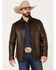 Image #1 - Scully Men's Leather, Chocolate, hi-res