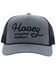 Image #3 - Hooey Men's OG Logo Rope Trucker Cap, Grey, hi-res