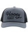 Hooey Men's OG Logo Rope Trucker Hat, Grey, hi-res