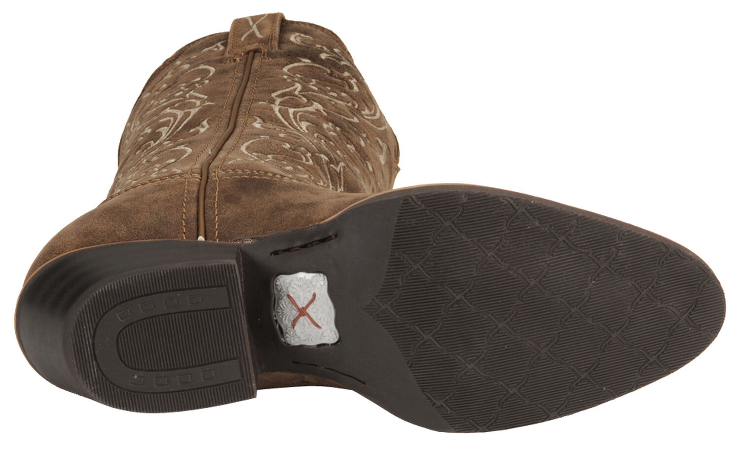 Image #5 - Twisted X Women's Fancy Stitched Western Performance Boots - Round Toe, Bomber, hi-res