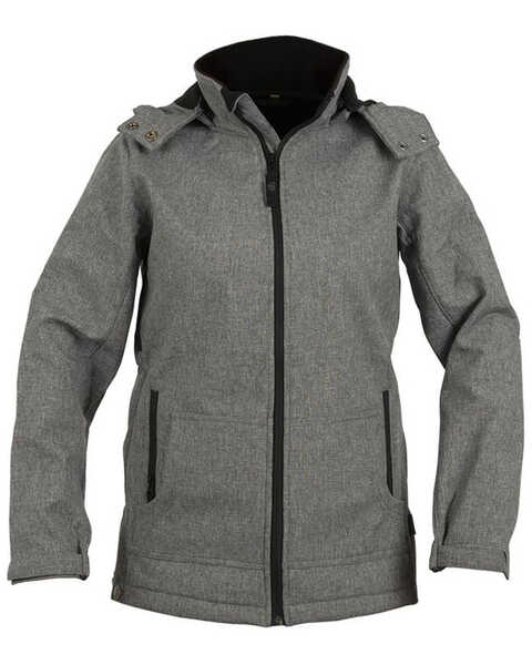 STS Ranchwear Women's Barrier Softshell Hooded Jacket, Light Grey, hi-res