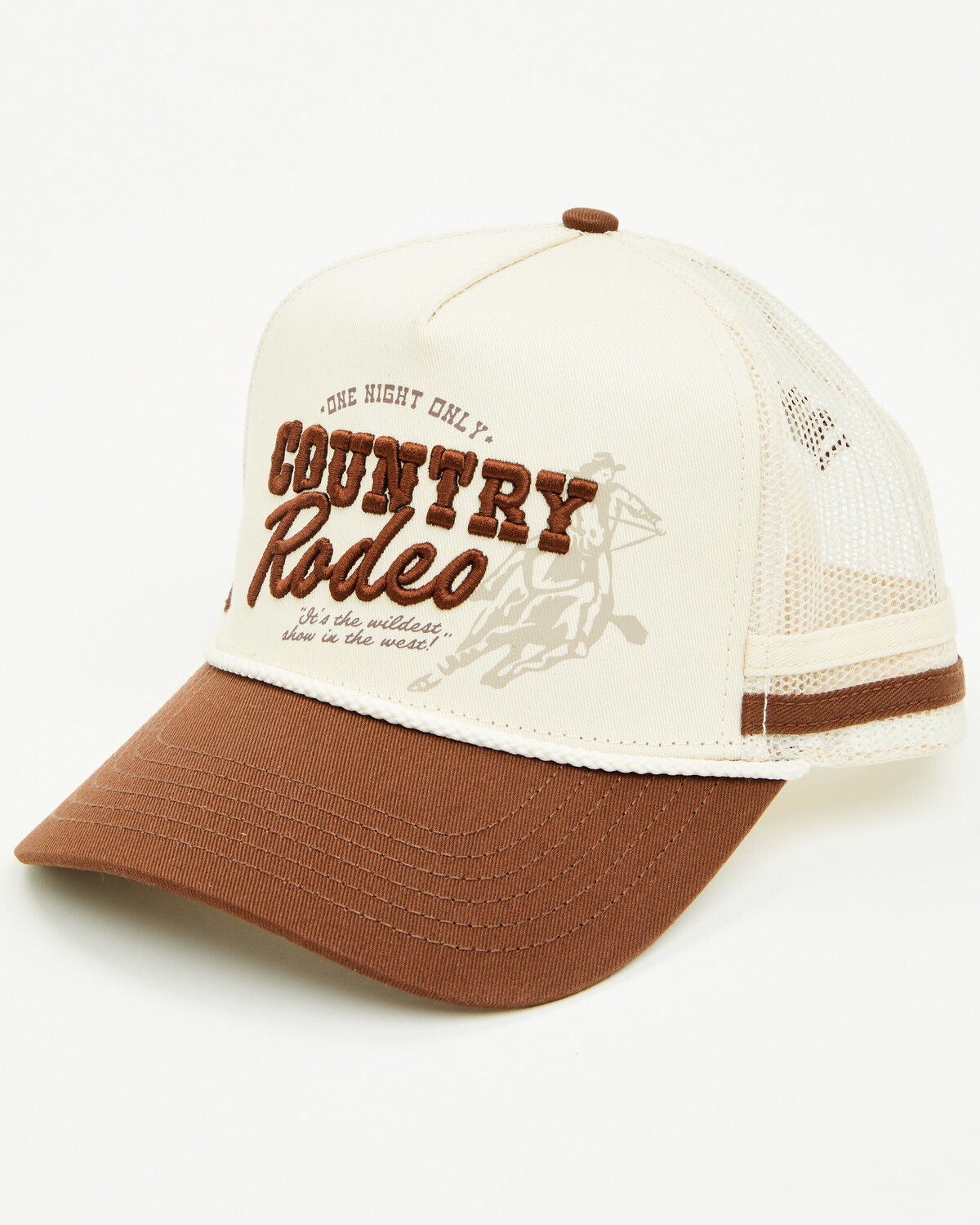 Idyllwind Women's Country Rodeo Ball Cap, Cream/brown, hi-res