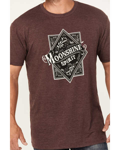 Image #3 - Moonshine Spirit Men's Diamond Short Sleeve Graphic T-Shirt, Burgundy, hi-res