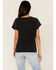 Image #4 - Cleo + Wolf Women's Thrill Seeker Moto Graphic Relaxed Tee, Black, hi-res