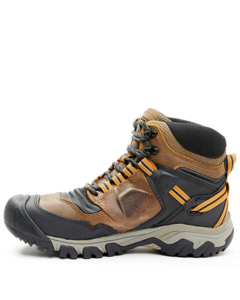 Keen Men's Ridge Flex Waterproof Hiking Boots - Soft Toe, Brown, hi-res
