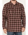 Image #3 - Hawx Men's FR Plaid Print Woven Button-Down Work Shirt, Red, hi-res