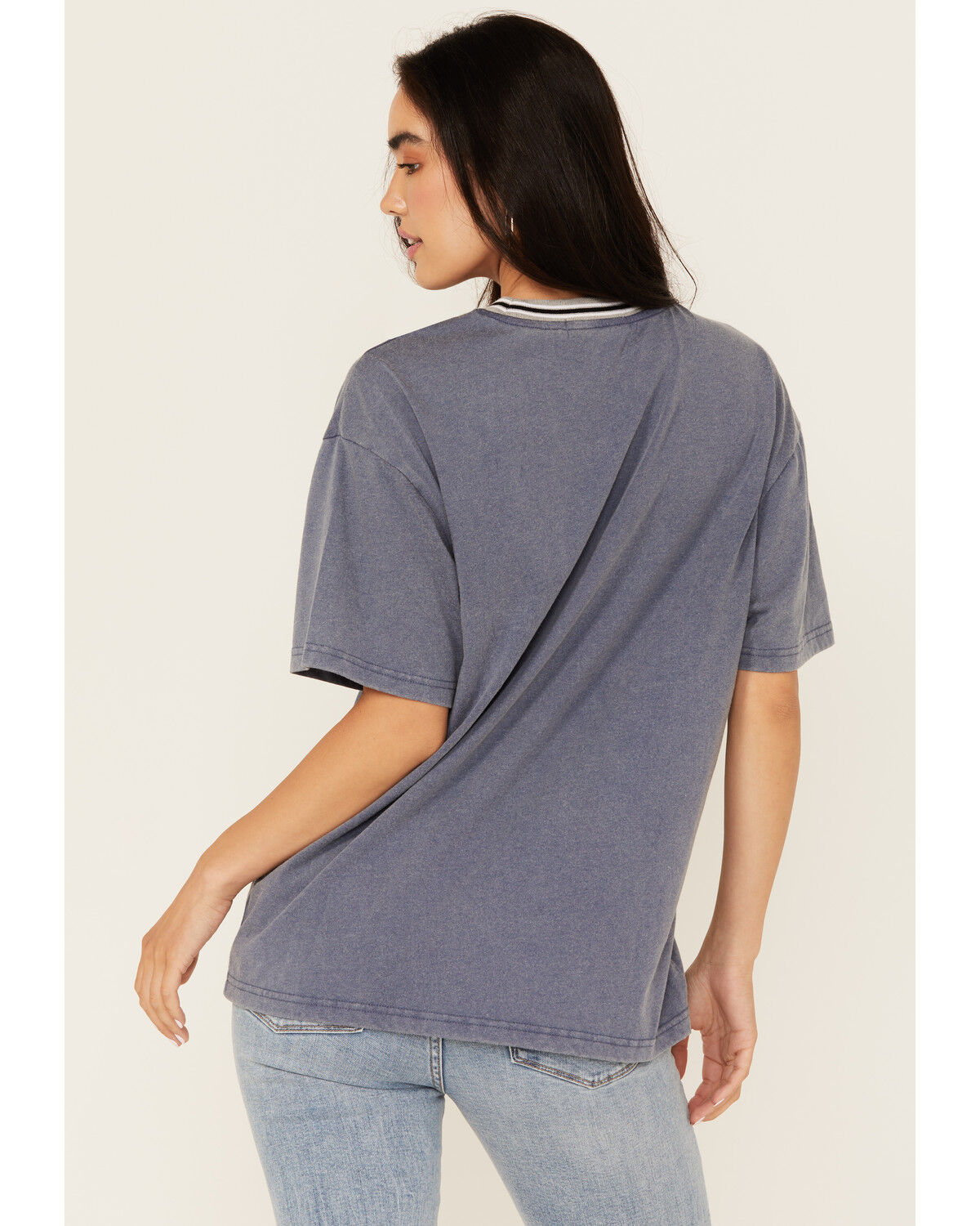 Image #4 - Youth in Revolt Women's Cowgirl 92 Short Sleeve Graphic Tee, Blue, hi-res