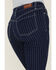 Shyanne Women's Mr. Flare Retro Stripe Flare Jeans, Dark Wash, hi-res