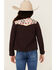 Image #4 - Shyanne Girls' Southwestern Print Softshell Jacket, Chocolate, hi-res
