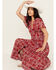Cleobella Women's Floral Sasha Ankle Dress, Red, hi-res