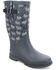 Image #1 - Western Chief Women's Black Sheep Faux Fur Tall Rain Boots, Grey, hi-res