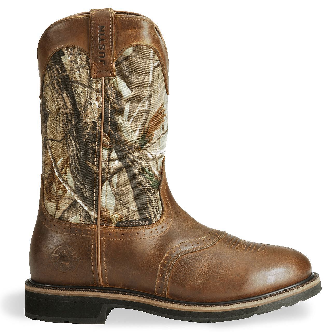 justin camo work boots