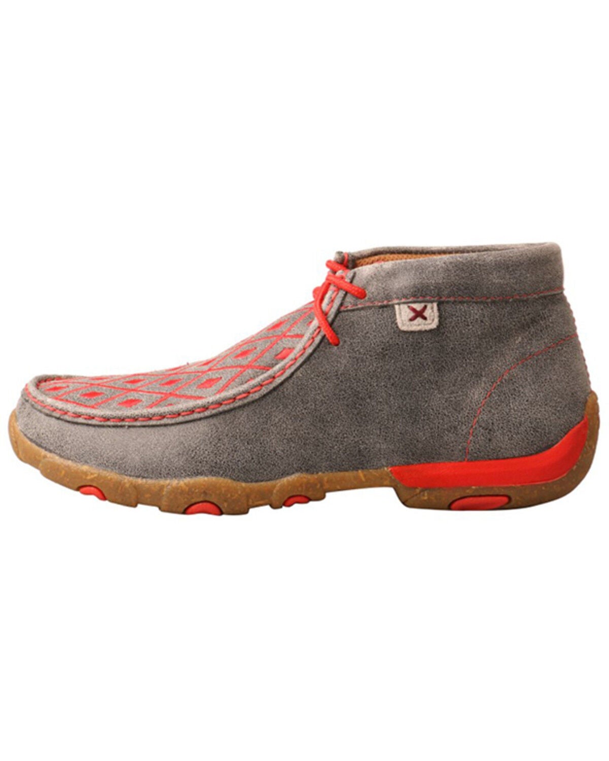 Twisted x Women's Grey Grenadine Chukka Driving Moc