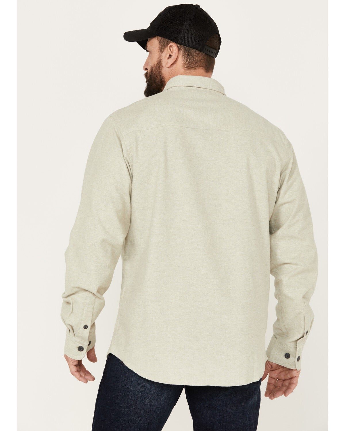 Image #4 - Dakota Grizzly Men's Major Long Sleeve Button-Down Flannel Shirt, Natural, hi-res