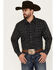 Image #1 - Moonshine Spirit Men's Electric Paisley Print Long Sleeve Snap Western Shirt, Black, hi-res