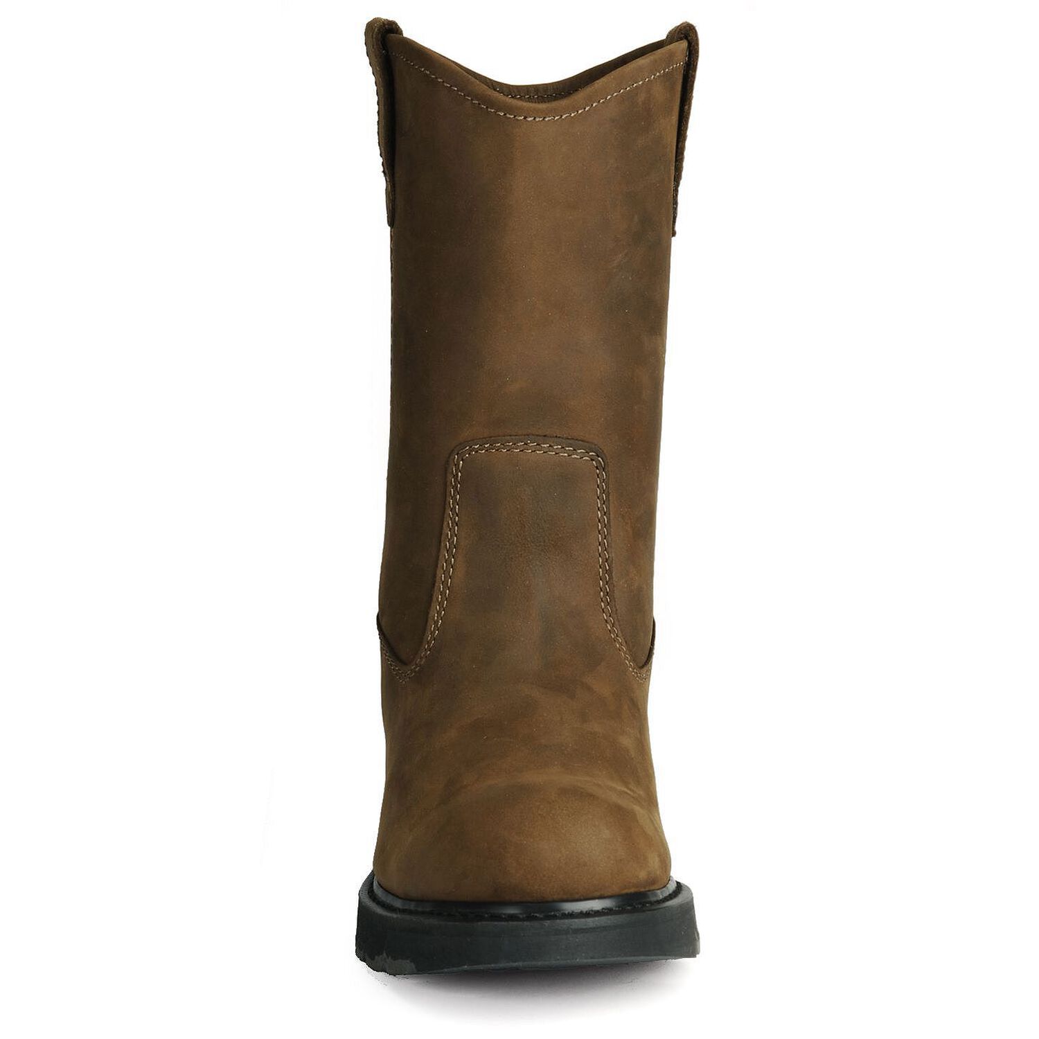 Image #9 - Wolverine Men's Nubuck Wellington Pull On Work Boots - Soft Toe, Brown, hi-res