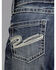 Stetson Women's 816 Fit White "S" Stitch Bootcut Jeans, Denim, hi-res