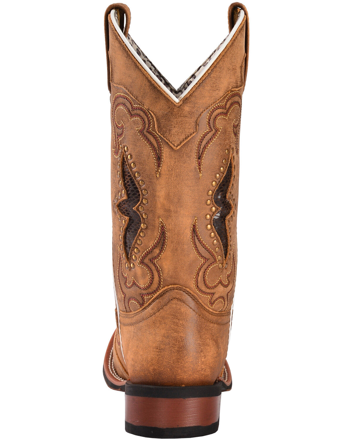 Image #9 - Laredo Women's Spellbound Western Performance Boots - Broad Square Toe, Tan, hi-res