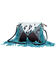 Myra Bag Women's Effervescence Leather & Hair-on Tooled Bag, Turquoise, hi-res
