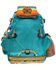 Image #1 - Hooey Mule Serape Striped Backpack, Turquoise, hi-res