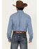Image #4 - George Strait by Wrangler Men's Geo Print Long Sleeve Button-Down Stretch Western Shirt, Blue, hi-res