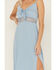 Image #3 - Idyllwind Women's Wisteria Tie Front Sleeveless Maxi Dress, Light Blue, hi-res
