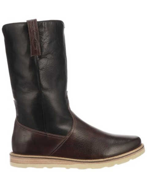 Image #2 - Lucchese Men's Bison Range Western Boots - Round Toe, Black/brown, hi-res