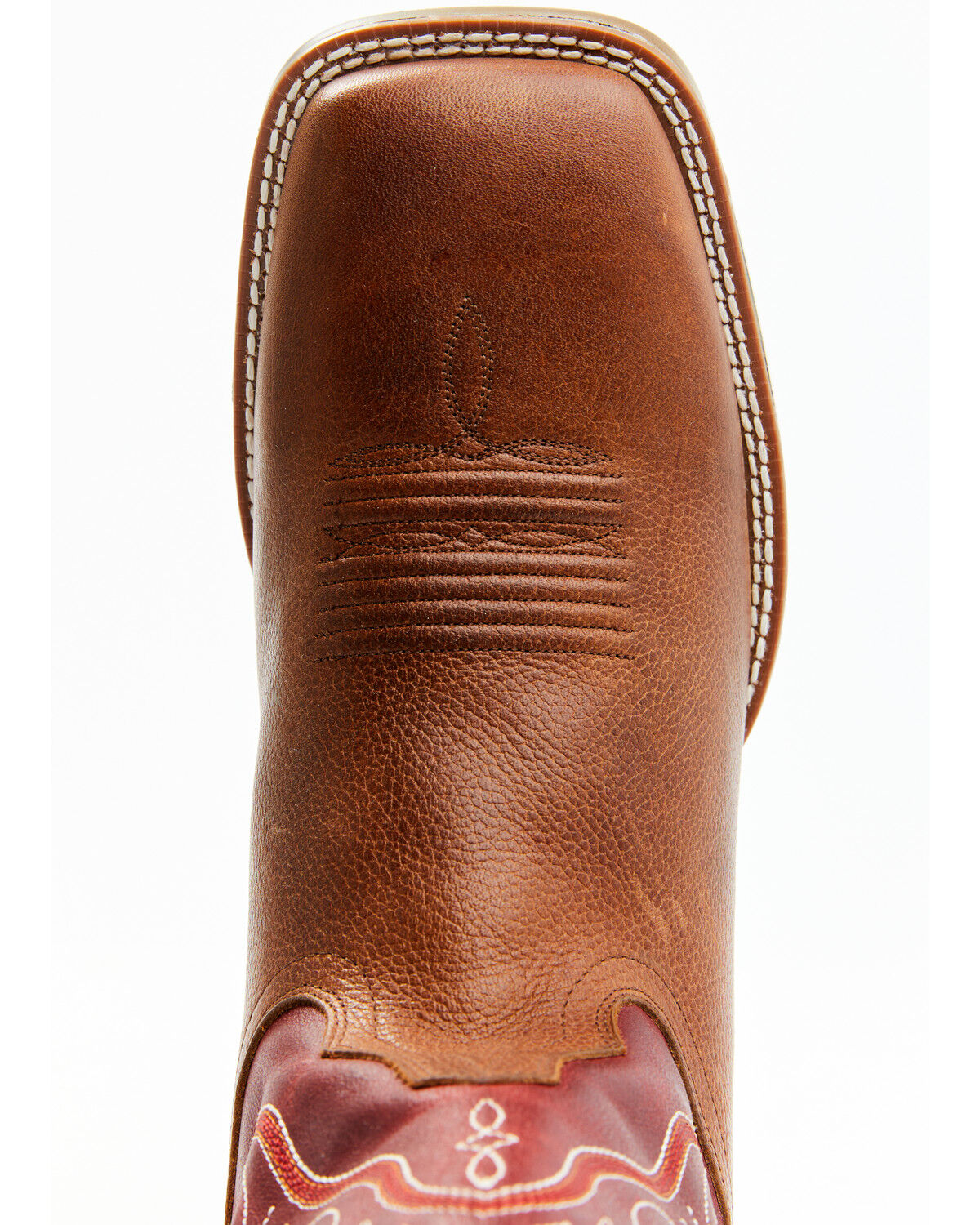 Image #6 - Cody James Men's Hoverfly Western Performance Boots - Broad Square Toe, Red/brown, hi-res
