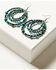 Image #1 - Shyanne Women's Isla Oasis Teardrop Beaded Earrings, Silver, hi-res