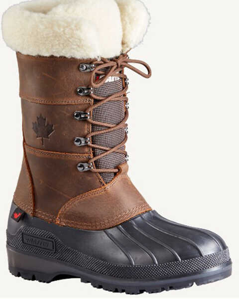 Baffin Women's Maple Leaf Waterproof Boots - Round Toe , Brown, hi-res