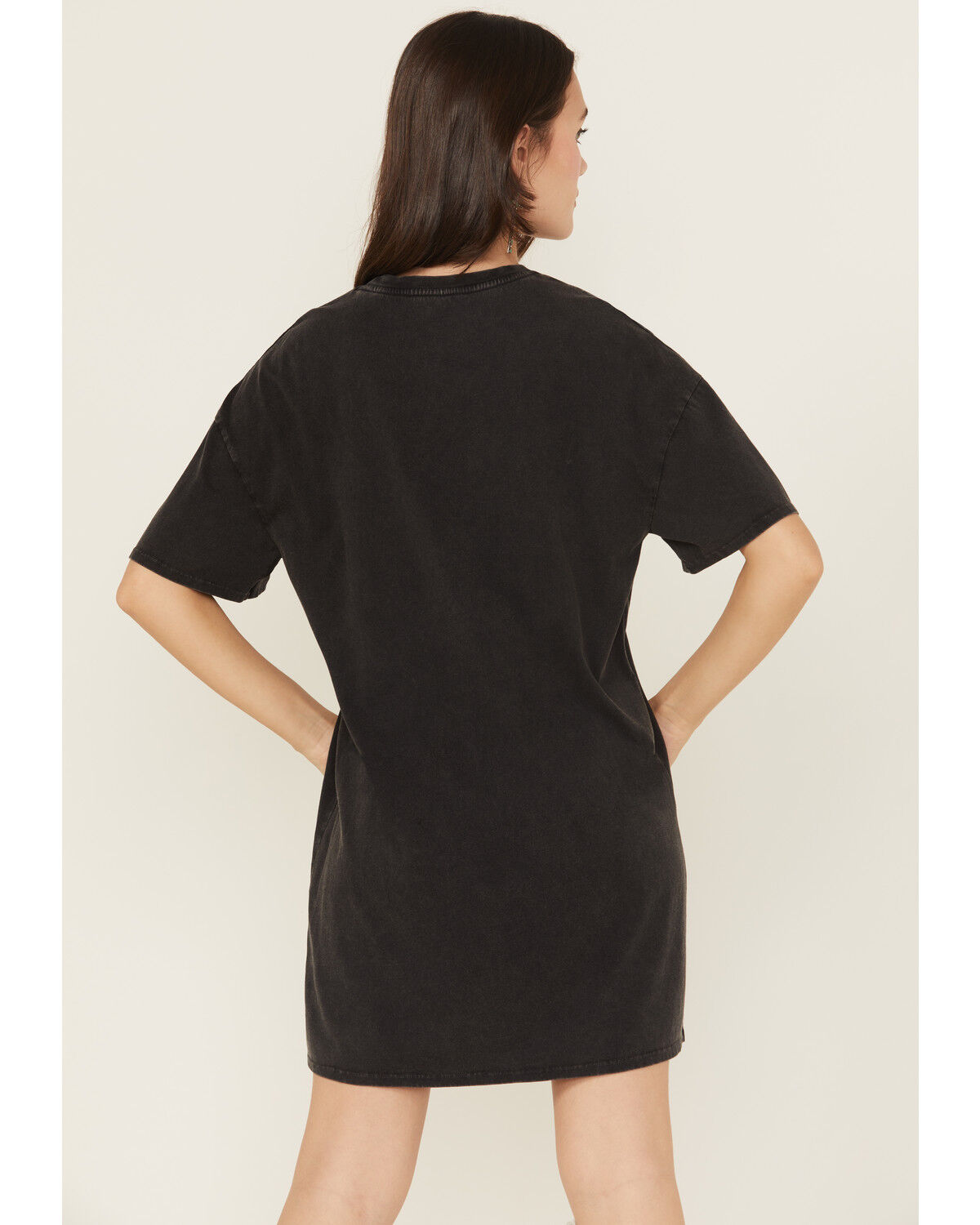 Image #4 - Rock & Roll Denim Women's Wild West Short Sleeve Mini Graphic T-Shirt Dress, Black, hi-res