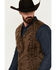Image #2 - Cody James Men's Southwestern Print Jacquard Vest , Brown, hi-res