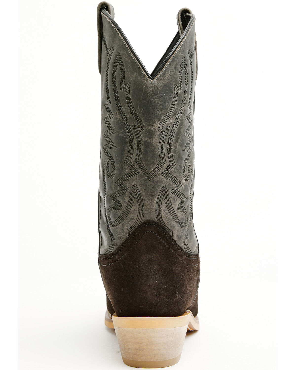 Image #5 - Smoky Mountain Men's Santa Fe Performance Western Boots - Square Toe, Black, hi-res