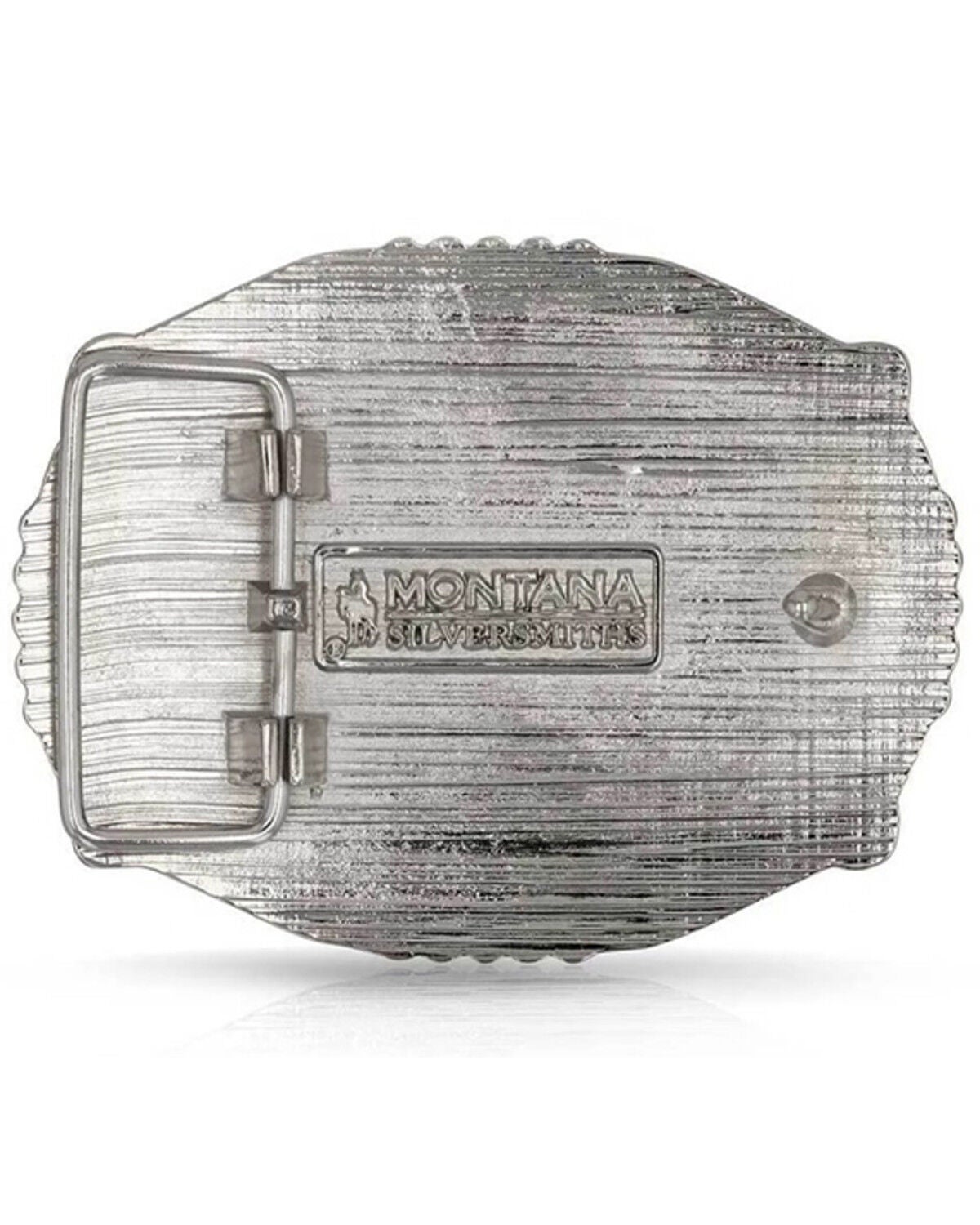 Image #2 - Montana Silversmiths Men's Majestic Valor Belt Buckle, Multi, hi-res