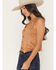 Image #2 - Rock & Roll Denim Women's Faux Suede Boot Stitch Vest, Camel, hi-res