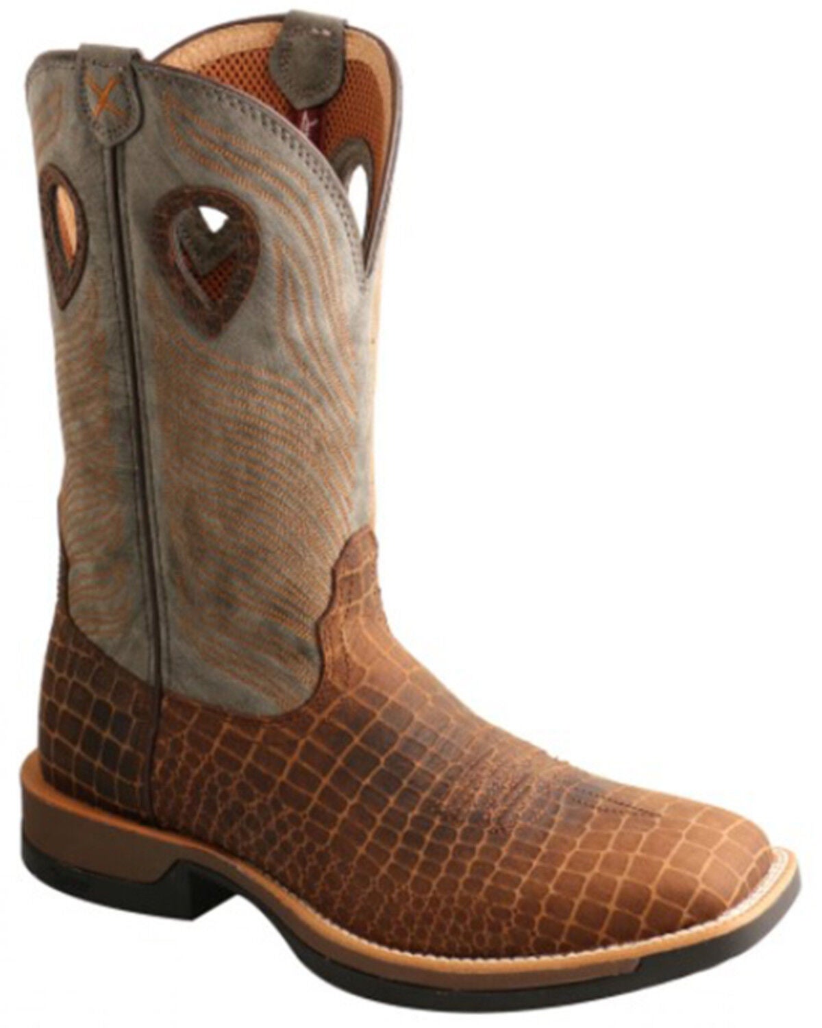 Twisted X Men's Tech X Performance Western Boots - Broad Square Toe, Brown, hi-res