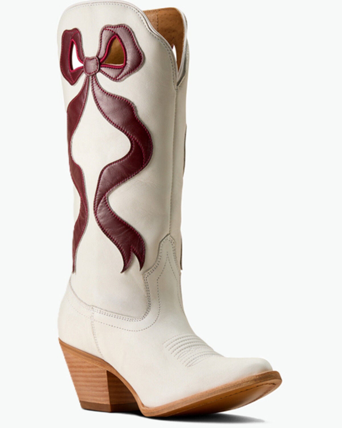 Image #1 - Ariat Women's Beaux Western Boots - Round Toe, White, hi-res