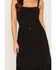 Image #3 - June & Hudson Women's Corset Button-Down Sleeveless Midi Dress, Black, hi-res