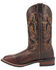 Image #3 - Laredo Women's Lockhart Studded Performance Western Boots - Broad Square Toe, Dark Brown, hi-res