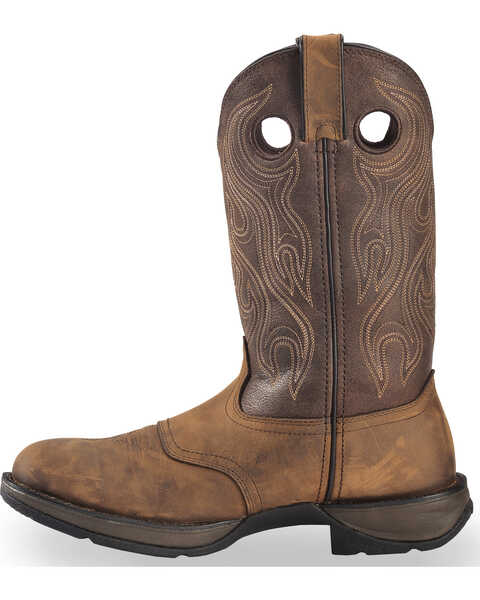 Durango Rebel Men's Saddle Western Boots - Round Toe, Bark, hi-res