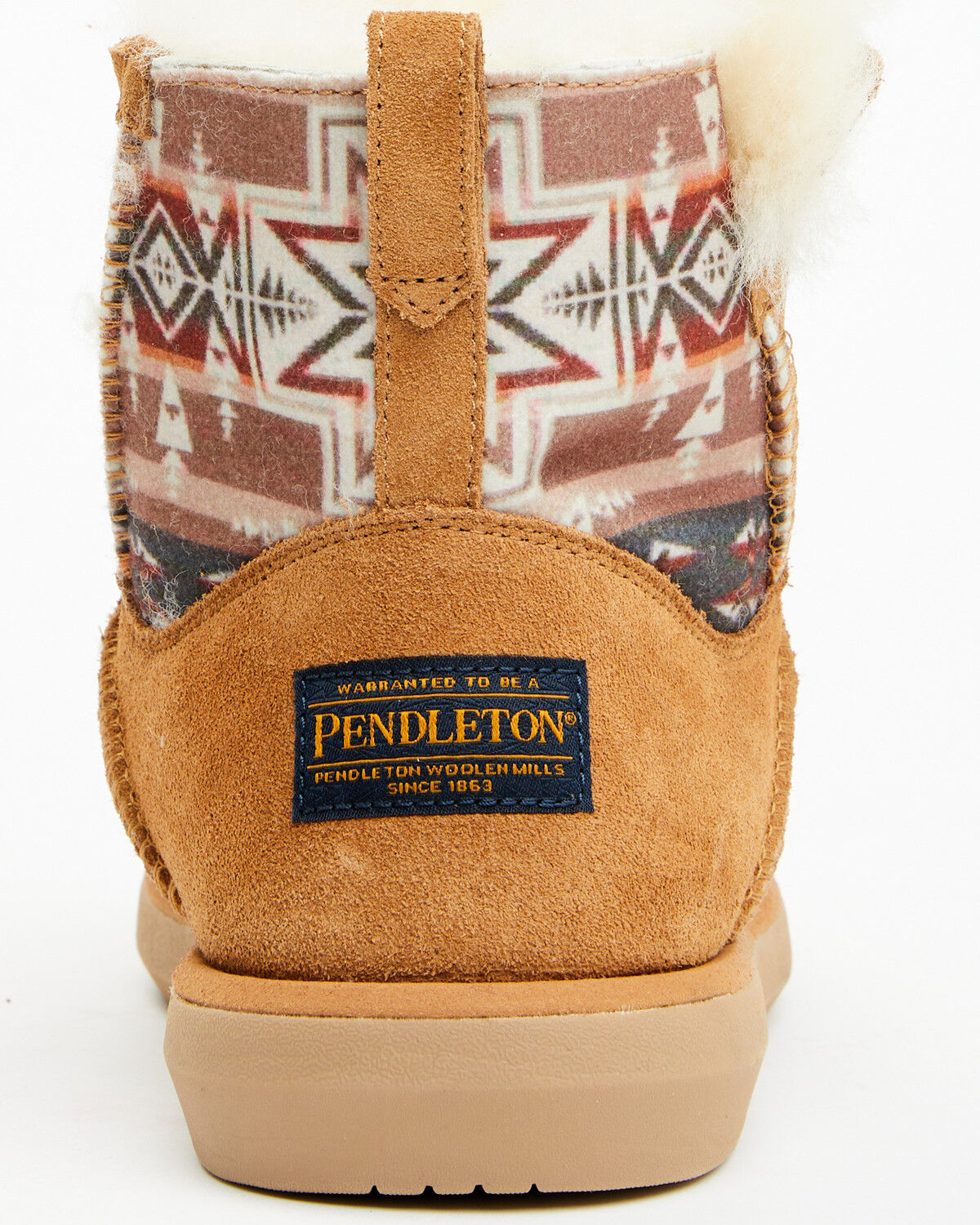 Image #5 - Pendleton Women's Shorty Pull-On Boots - Moc Toe, Chestnut, hi-res