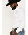 Rock 47 By Wrangler Men's Embroidered Long Sleeve Snap Western Shirt - Tall, White, hi-res