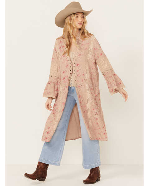 Image #1 - Free People Women's On The Road Duster , Beige, hi-res