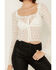 Image #3 - Free People Women's Madison Sheer Long Sleeve Shirt, White, hi-res