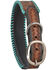 Image #3 - Myra Full Bloom Tooled Leather Dog Collar, Brown, hi-res