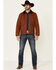 Image #3 - Pendleton Men's Whiskey Carson City Canvas Zip-Front Barn Coat, Cognac, hi-res