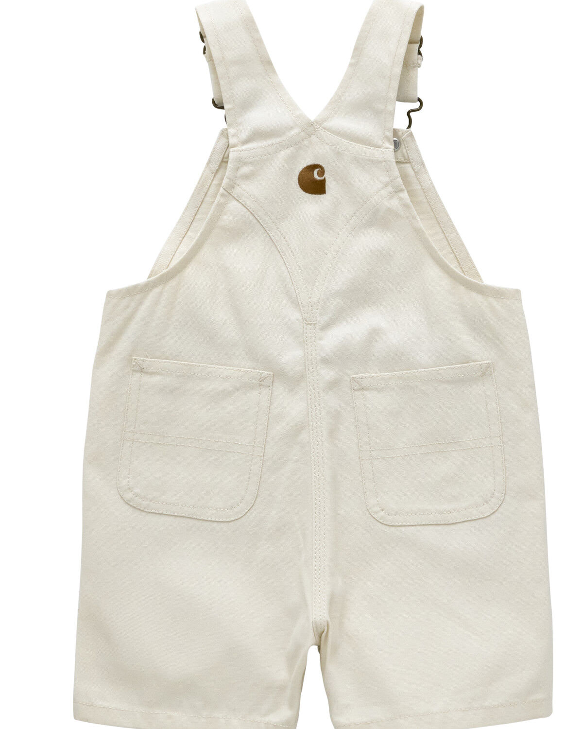 Image #2 - Carhartt Toddler Girls' Solid Overalls, Cream, hi-res