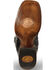 Image #5 - El Dorado Men's Handmade Full Quill Ostrich Stockman Boots - Broad Square Toe, Black, hi-res