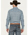 Roper Men's Amarillo Paisley Print Long Sleeve Pearl Snap Western Shirt, Blue, hi-res